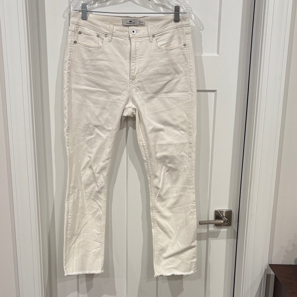 Vineyard Vines Cream Straight-Leg Pants